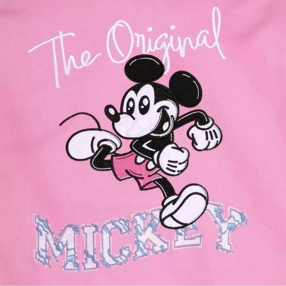 Her Universe Pink and Cream Mickey Mouse Varsity Jacket - Picture 3 of 4